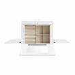 Linon Livi 7-Drawer Wood Jewelry Armoire with Flip Top in White