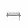 Linon Lowell Twin Folding Platform Mattress Base in Grey Powder Coated Steel