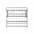 Linon Lowell Twin Folding Platform Mattress Base in Grey Powder Coated Steel