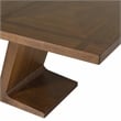 Linon Carver 7 Pce Extendable Dining Set with 6 Upholstered Chairs in Brown Wood