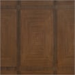 Linon Carver 5 Pce Extendable Dining Set with 4 Upholstered Chairs in Brown Wood