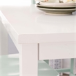 Linon Nico 5 Pce Counter Dining Set White Table/4 Mint Green Chairs in Wood