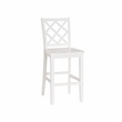 Linon Nico 3 Pce Counter Dining Set Table with Storage/2 Chairs in White Wood