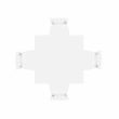 Linon Nico 5 Piece Counter Dining Set Table/4 Lattice Back Chairs in White Wood
