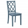 Linon Nico 5 Piece Dining Set White Round Table/4 Gray Chairs in Solid Wood