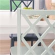 Linon Nico 5 Piece Dining Set White Table/4 Multi Color Chairs in Solid Wood