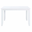Linon Nico 5 Pce Dining Set White Table/4 Lattice Back Mint Green Chairs in Wood