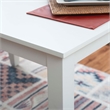 Linon Nico 5 Pce Dining Set Table and 4 Lattice Back Chairs in Pure White Wood