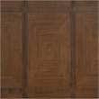 Linon Carver Extendable Dining Table with Thick Modern Styled Legs in Brown Wood