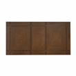 Linon Carver Extendable Dining Table with Thick Modern Styled Legs in Brown Wood