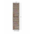 Linon Logan Adana Polyester 2' X 10' Runner Rug in Brown and Beige