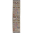 Linon Logan Adana Polyester 2' X 10' Runner Rug in Brown and Beige