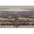 Linon Logan Gazia Polyester 2' X 3' Accent Rug in Black and Ivory