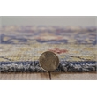 Linon Logan Marmara Polyester 2' X 3' Accent Rug in Navy and Ivory