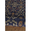 Linon Logan Marmara Polyester 2' X 3' Accent Rug in Navy and Ivory