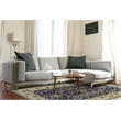 Linon Logan Marmara Polyester 5' X 7' Area Rug in Navy and Ivory