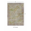 Linon Logan Mersin Polyester 3' X 5' Accent Rug in Lilac and Green