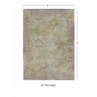 Linon Logan Mersin Polyester 5' X 7' Area Rug in Lilac and Green