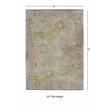 Linon Logan Mersin Polyester 8' X 10' Area Rug in Lilac and Green