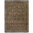 Linon Logan Malaya Polyester 3' X 5' Accent Rug in Black and Green