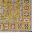 Linon Logan Sivas Polyester 3' X 5' Accent Rug in Yellow and Ivory