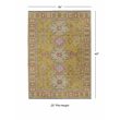 Linon Logan Sivas Polyester 3' X 5' Accent Rug in Yellow and Ivory