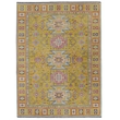 Linon Logan Sivas Polyester 8' X 10' Area Rug in Yellow and Ivory
