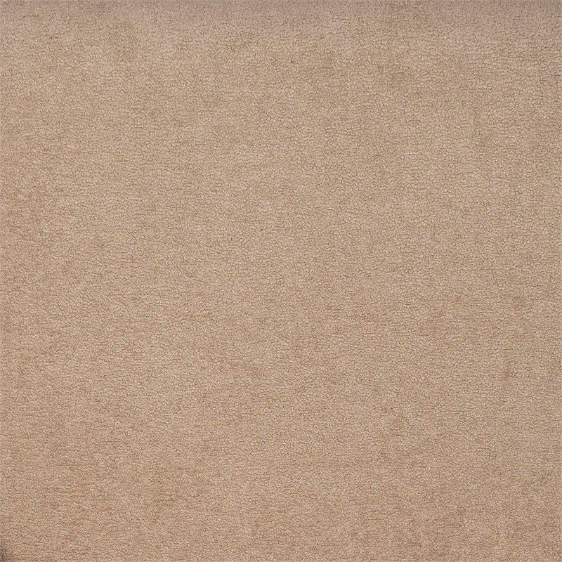 Linon Stormy Adjustable Swivel Office Chair Black Metal Base in Beige Fabric