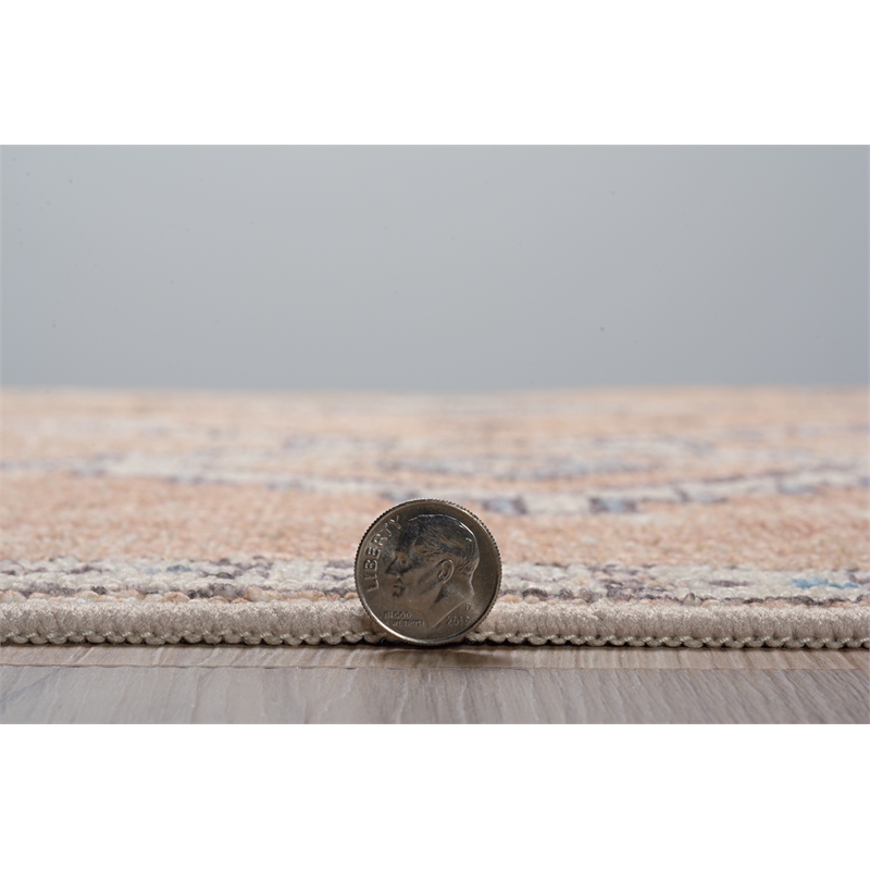 Linon Dillon Wren Sand and Ivory 3' X 5' Accent Rug