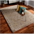 Linon Dillon Tifton Sand and Brown 5' X 7' Area Rug
