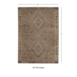 Linon Dillon Tifton Sand and Brown 5' X 7' Area Rug