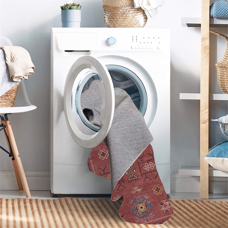 Linon Dillon Austin Red and Cream 2'6