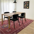 Linon Dillon Austin Red and Cream 8' X 10' Area Rug