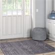 Linon Dillon Igor Grey and Ivory 3' X 5' Accent Rug