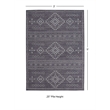 Linon Dillon Igor Grey and Ivory 3' X 5' Accent Rug