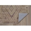 Linon Dillon Tifton Sand and Brown 3' X 5' Accent Rug