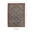 Linon Dillon Cordele Blue and Ivory 8' X 10' Area Rug