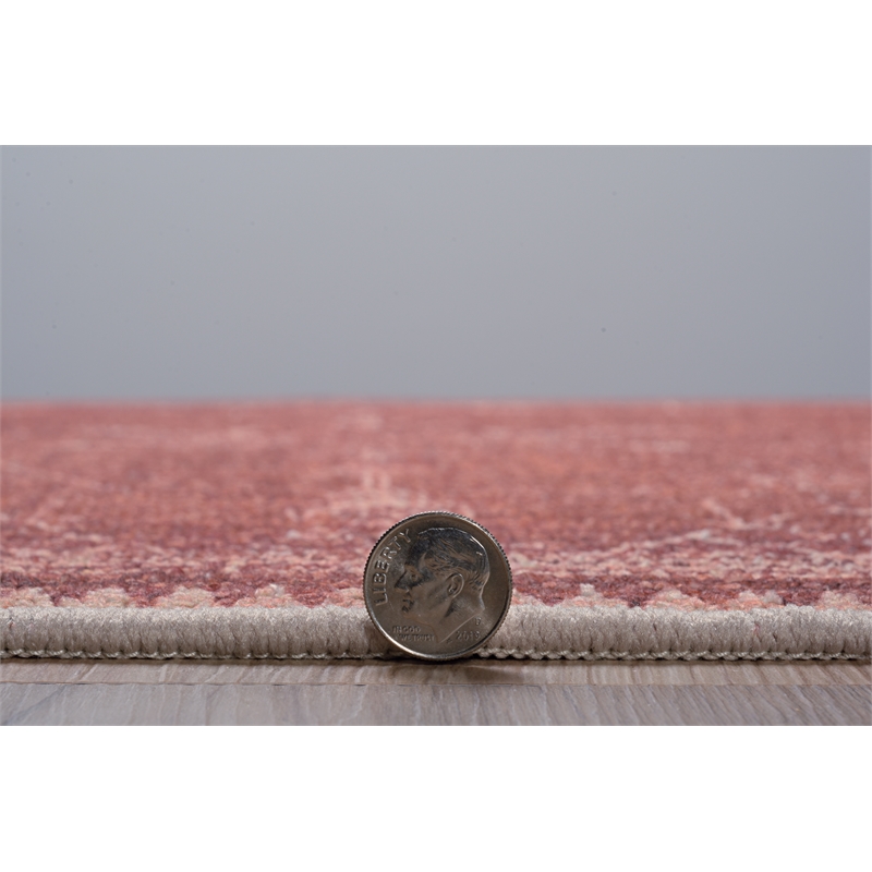 Linon Dillon Macon Brown and Ivory 5' X 7' Area Rug