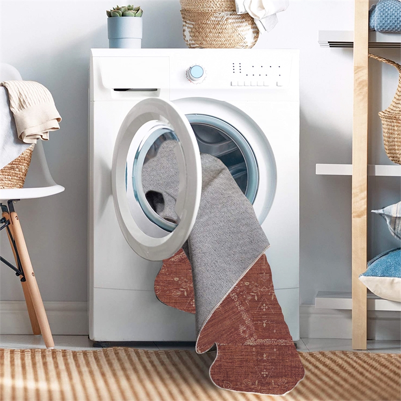 Linon Dillon Macon Brown and Ivory 5' X 7' Area Rug