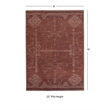 Linon Dillon Macon Brown and Ivory 8' X 10' Area Rug