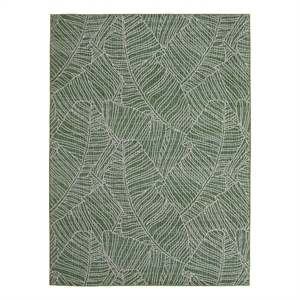 Linon Indoor Outdoor Washable Bondi Green & Ivory 5' X7' Area Rug