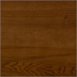 Linon Betty Large Storage Cabinet Decorative Glass Doors in Brown Stained Wood