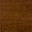 Linon Betty Small Storage Cabinet Decorative Glass Door in Brown Stained Wood