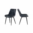 Linon Troyin 5 Pce Set White Wood Nook/Table/2 Padded Chairs/Cushion Set in Blue