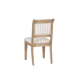 Linon Hale 4 Pce Set Upholstered Gray Nook/Round Table/2 Chairs in Natural Wood