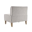 Linon Hale 4 Pce Set Upholstered Gray Nook Round Table 2 Padded Chairs in Navy