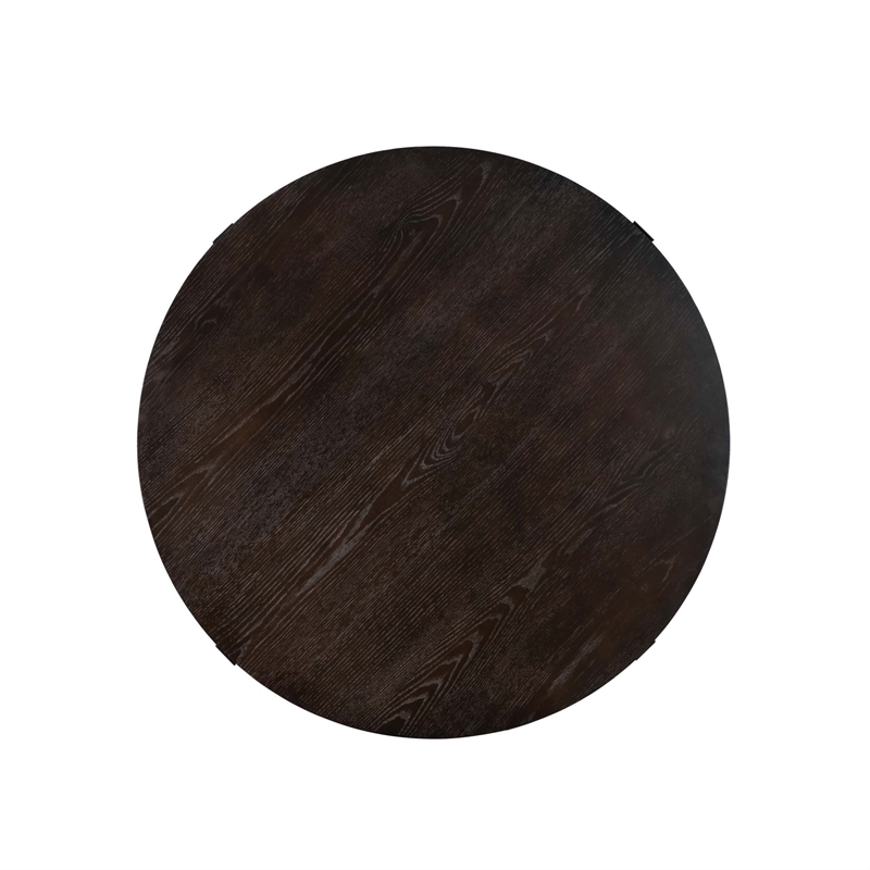 Linon Thorne 5 Pce Round Dining Set Table & 4 Stools Metal Frame in Charcoal