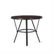 Linon Thorne 5 Pce Round Dining Set Table & 4 Stools Metal Frame in Charcoal