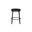 Linon Thorne 5 Pce Round Dining Set Table & 4 Stools Metal Frame in Charcoal