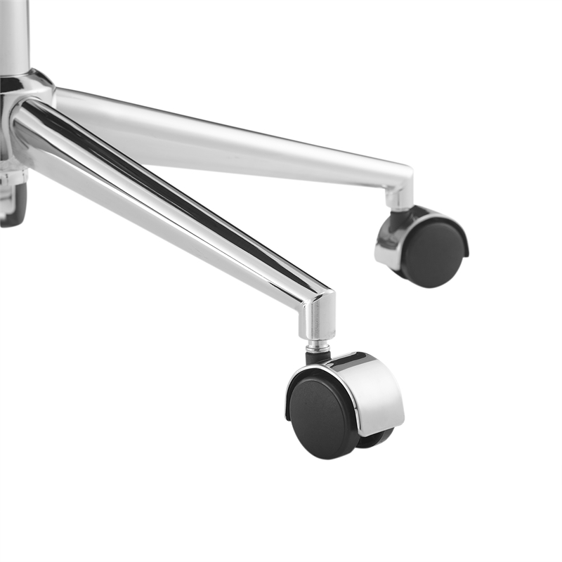 Fiona Rolling Adjustable White Cloud Bubble Office Chair with Chrome Base